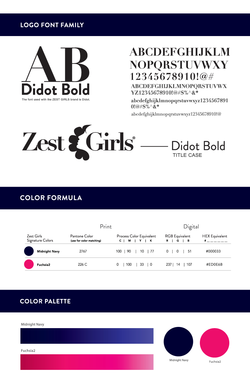 fashion logo fashion brand typo business card logo Sri lanka Zest Girls