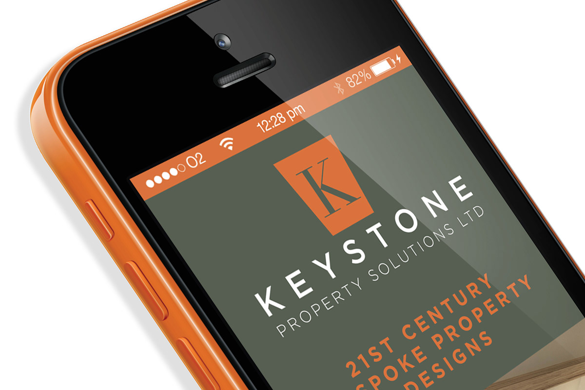 Keystone Property branding logo concept building