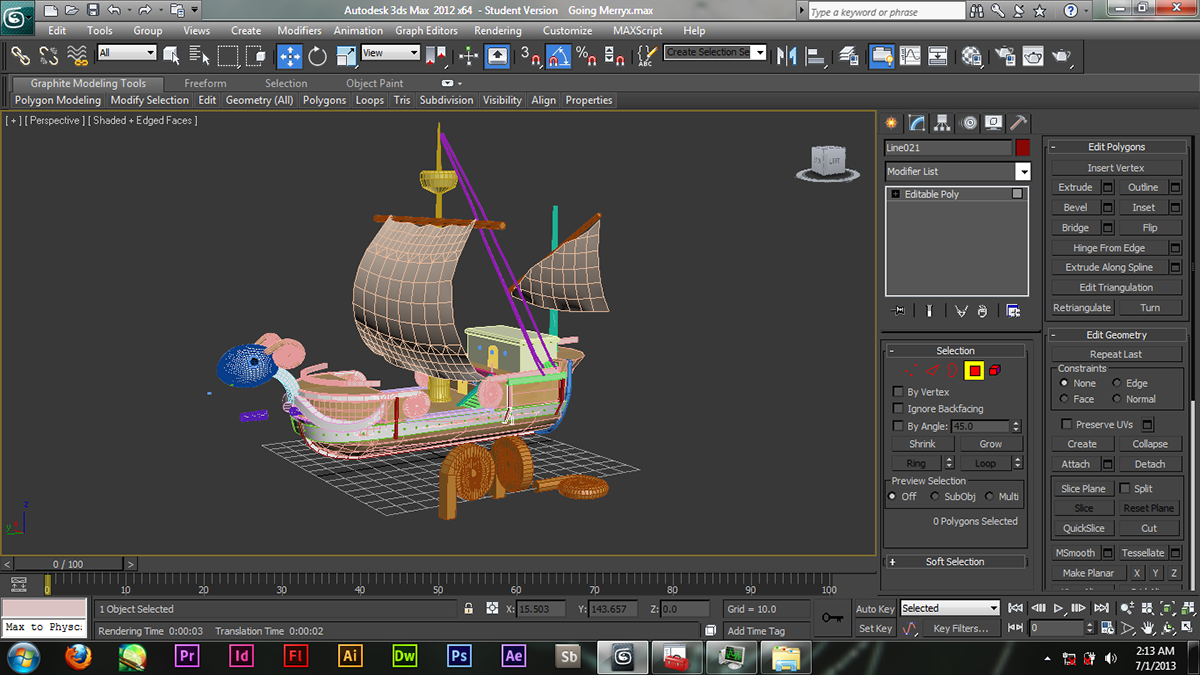one piece Going Merry 3D model