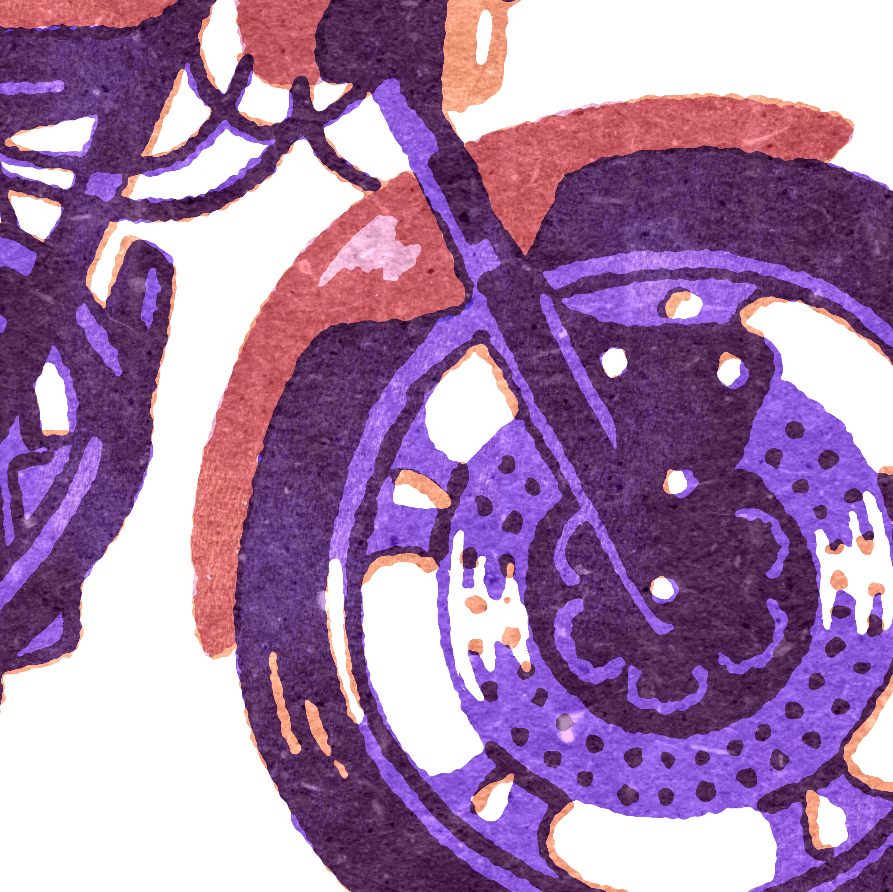 analoge motorcycle Retro screenprint texture vintage
