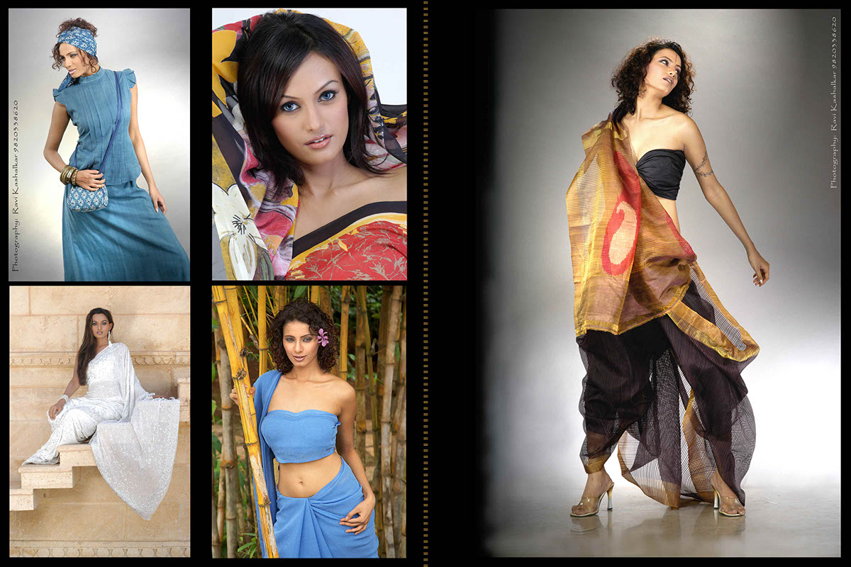 Catalogues for saris dresses and garments