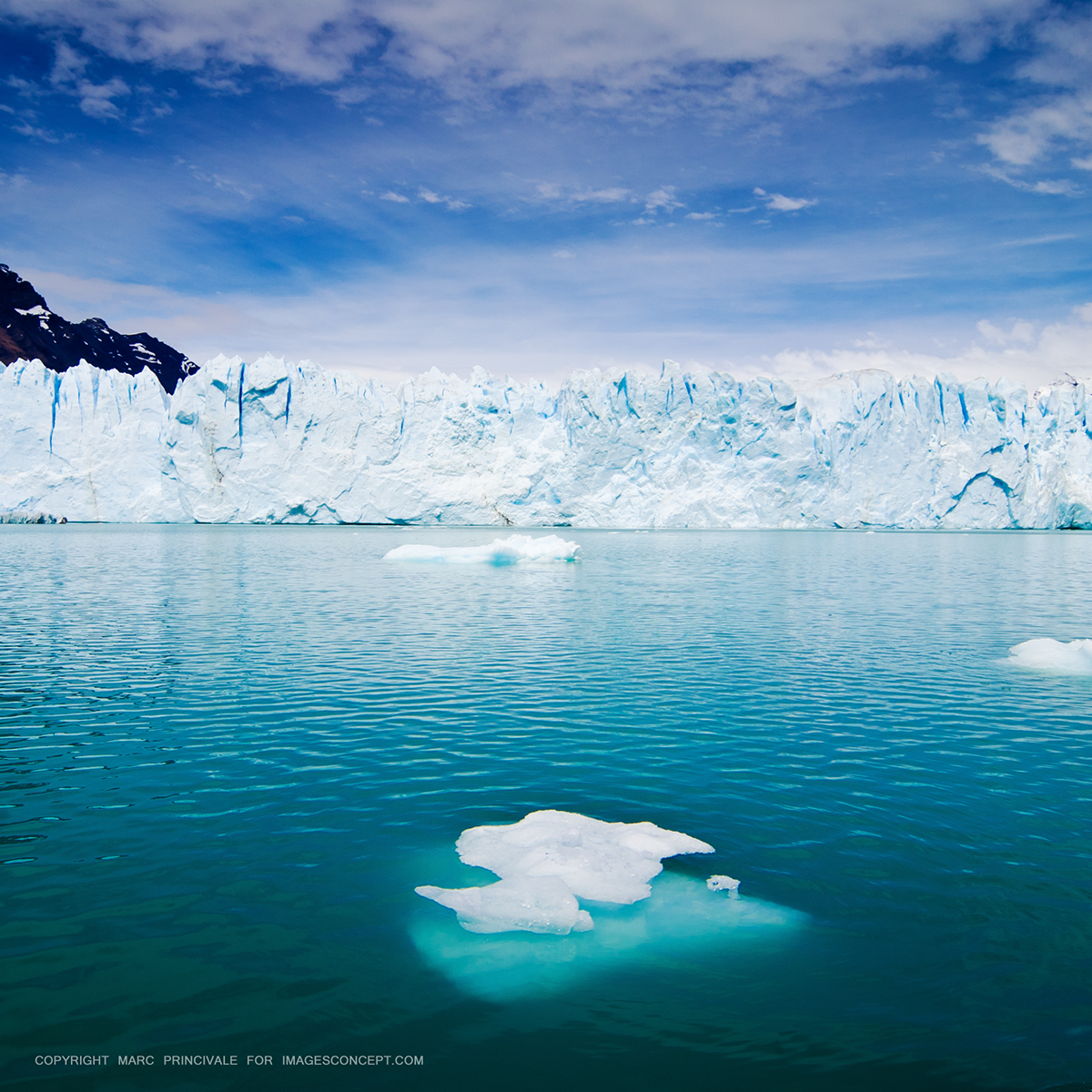 Landscape view glacier