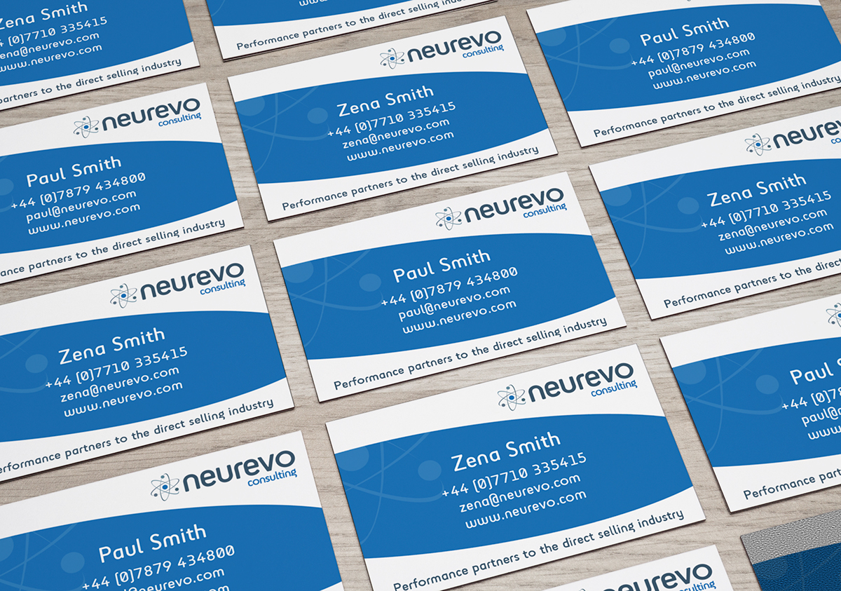 Neurevo branding  consultancy logo banners Website print