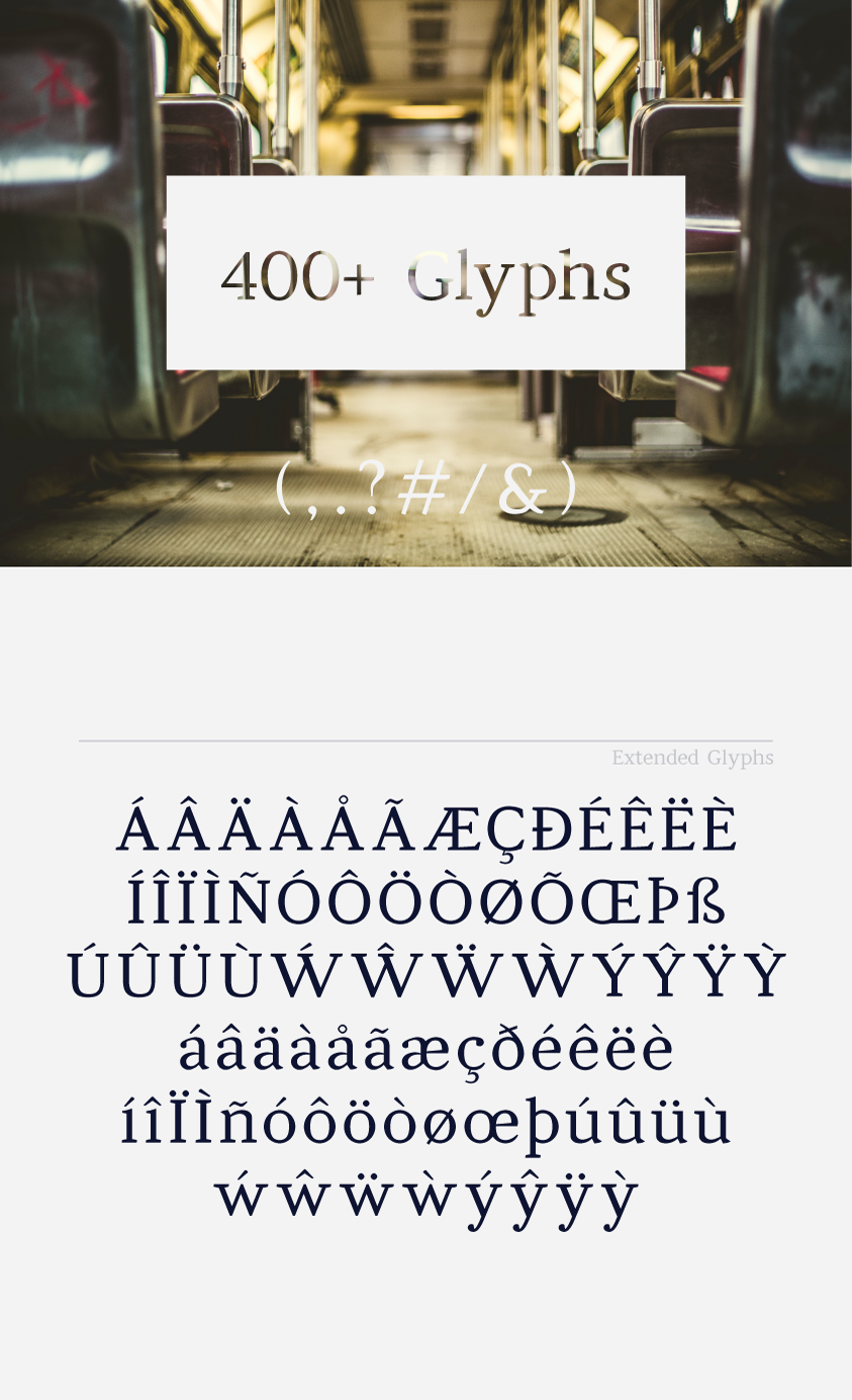 Typeface font regular rough
