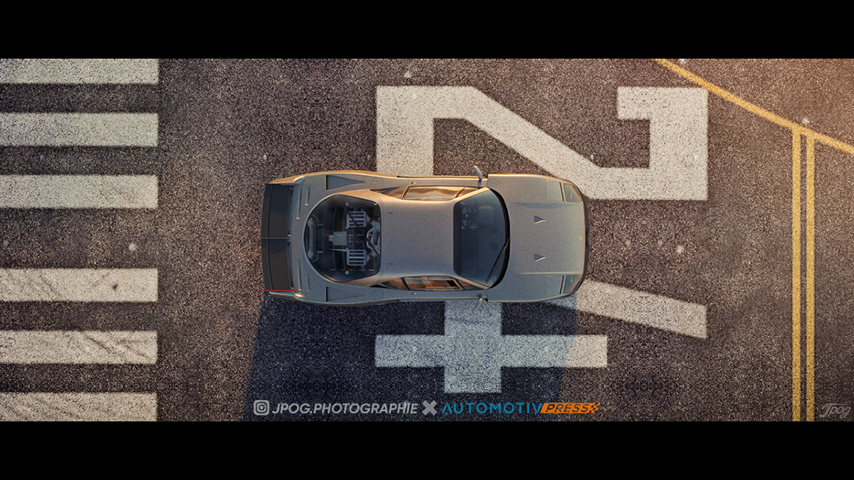 3D car photography car render CGI F40 FERRARI Render supercar vizualisation