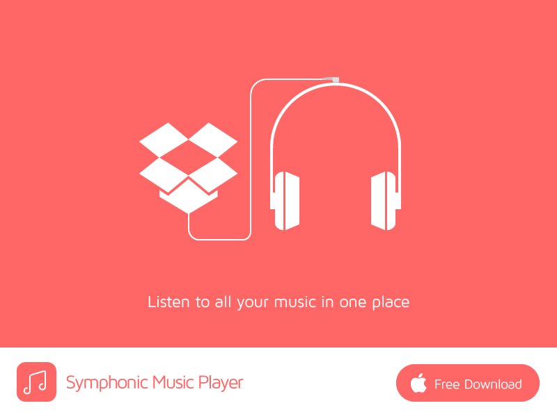 monotone mobile app banner download free dropbox player headphones finder symphonic
