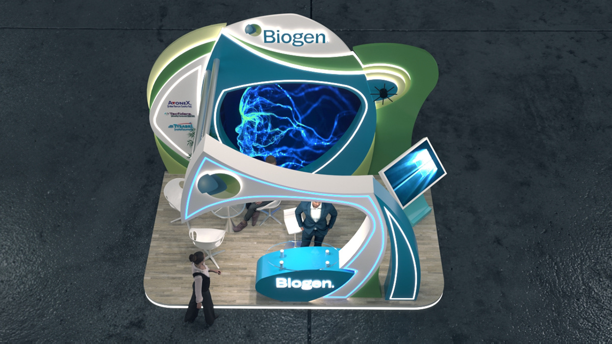 Biogen biotechnology 3ds max 3D corona Render modern