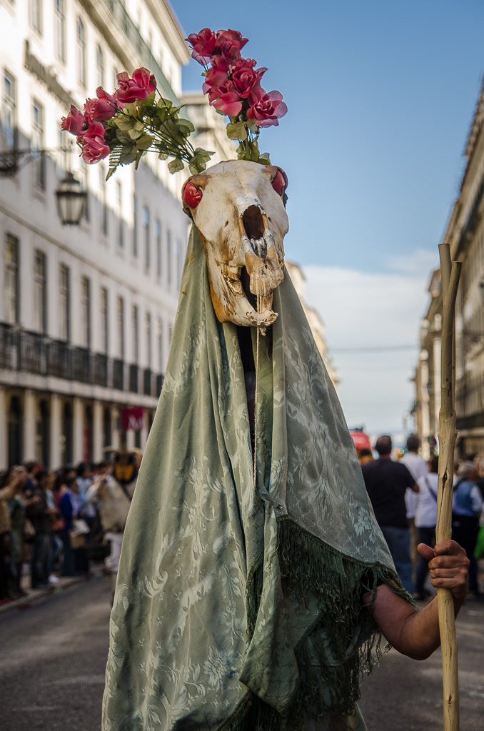 masks Iberian pagan Lisbon Portugal spain