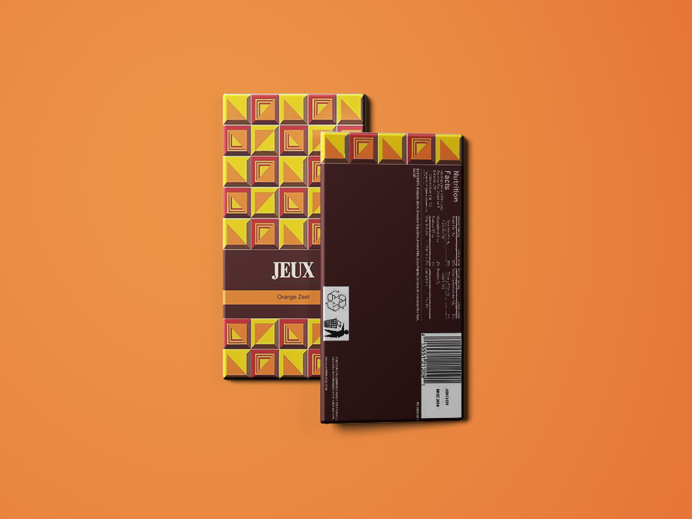 chocolate Packaging jeux pattern geometric pattern geometry mint Orange Zest fruit and nut