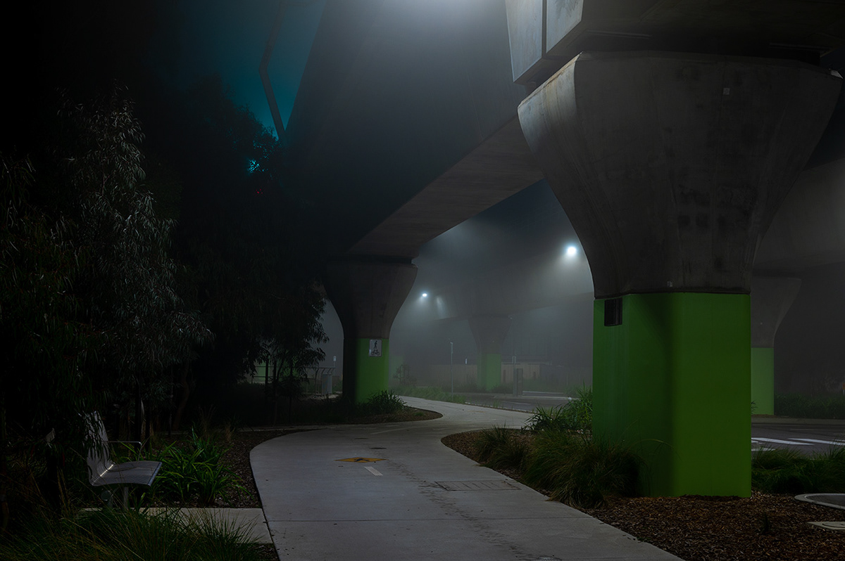 carnegie cinematic fog mood night philip betts Photography  train station