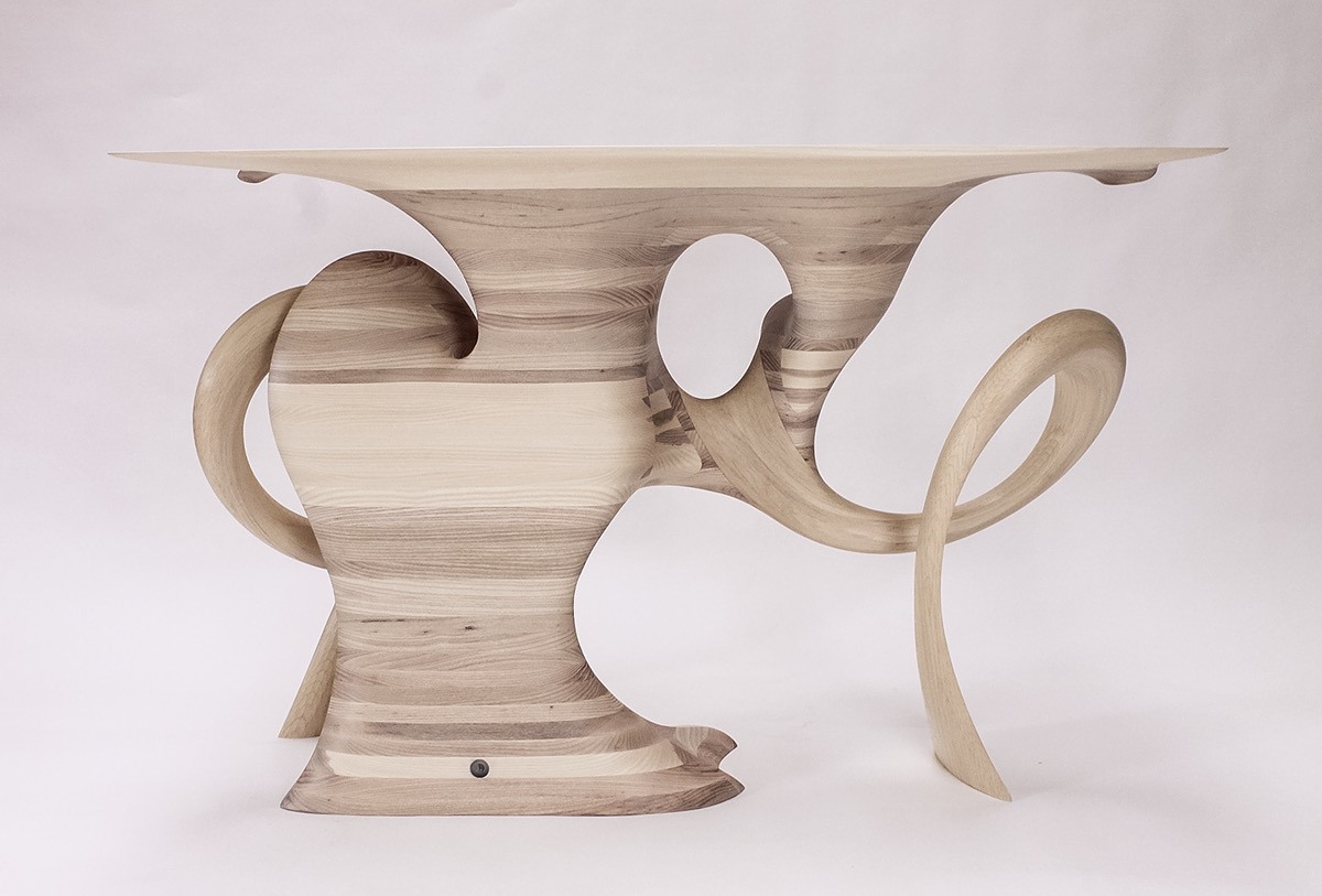 aeolian carving handmade console table