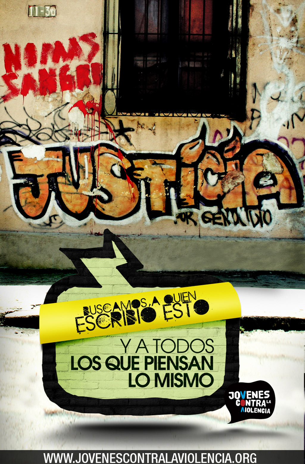 Guatemala ogilvy jovenes contra la violencia JCLV campaign grafitty violence social Urban