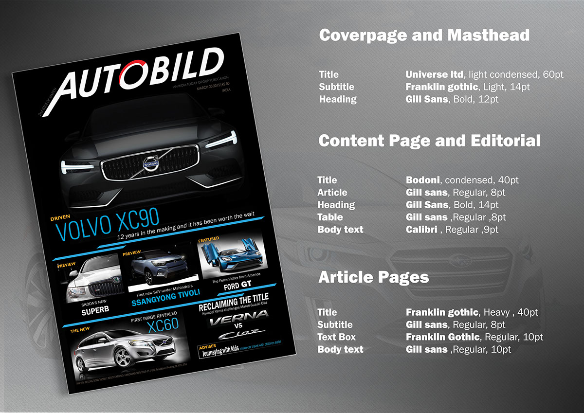 #publication design #Magazine Redesign #Automobile Magazine