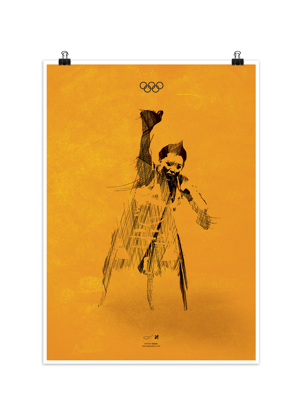 print poster Exhibition  award reggae contest design abstract Scrible lines camvas portrait