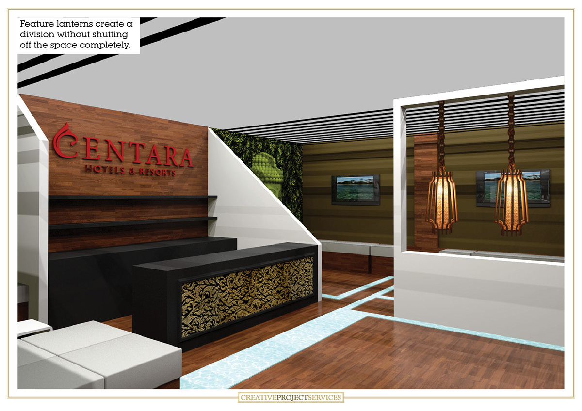 CGI Interior exhibit hotel centara