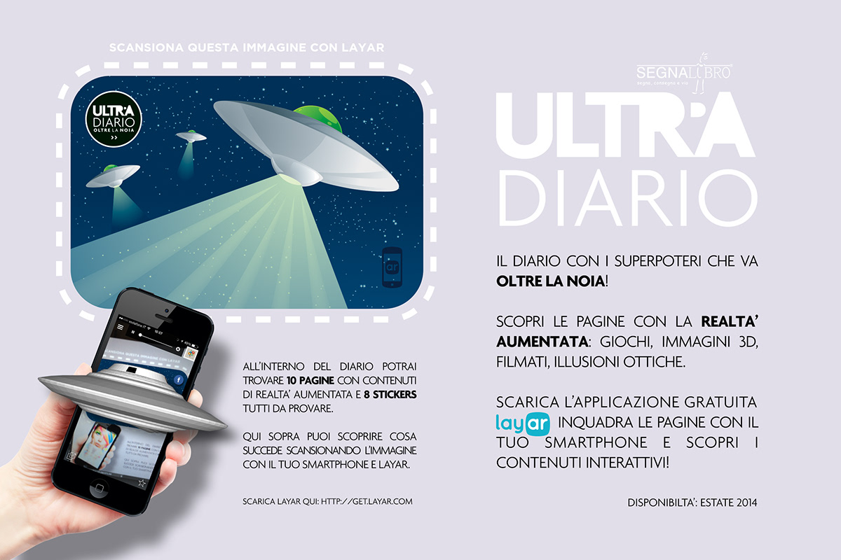 Layar augmented reality AR diario ultra ultradiario school Diary agenda Education educational print teen