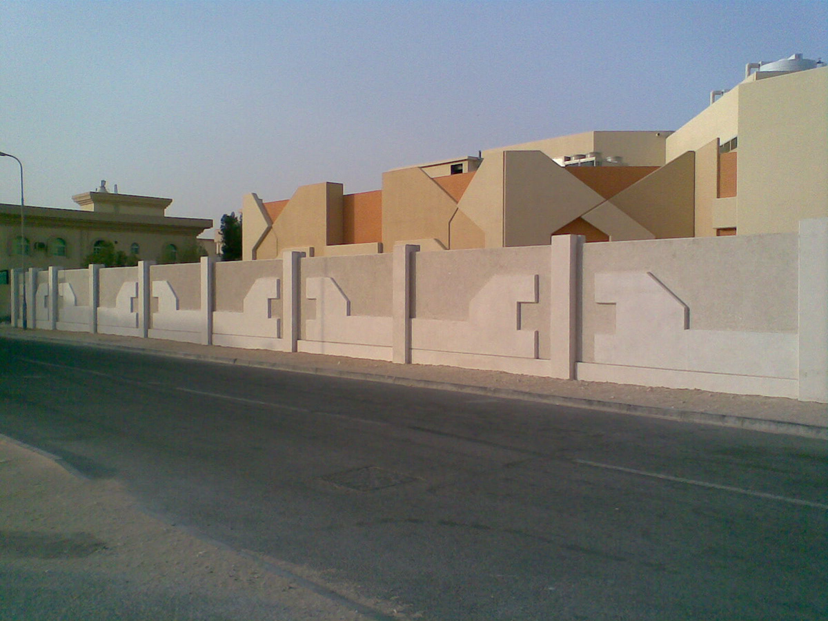 Precast Concrete Boundary Wall External Facades kindergarten