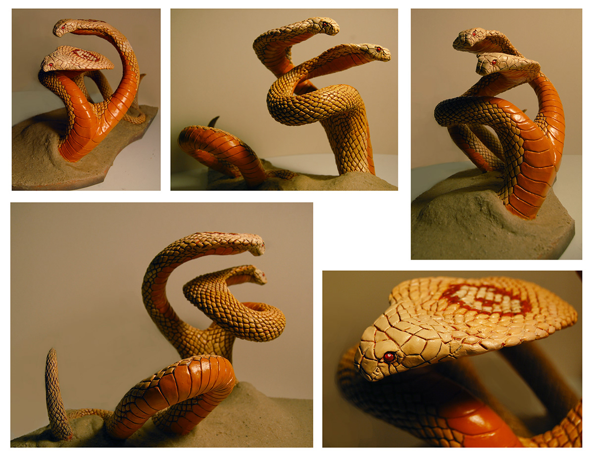 Andrew thompson snakes sepheed 3D illustration