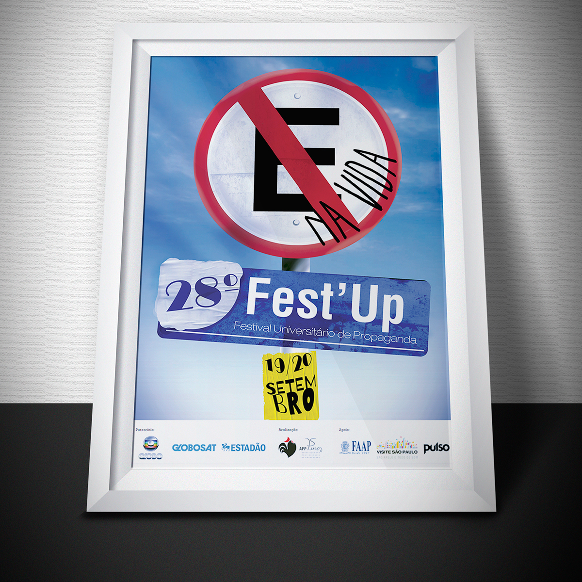 design cartaz 28º festup publicidade Concurso Evento poster