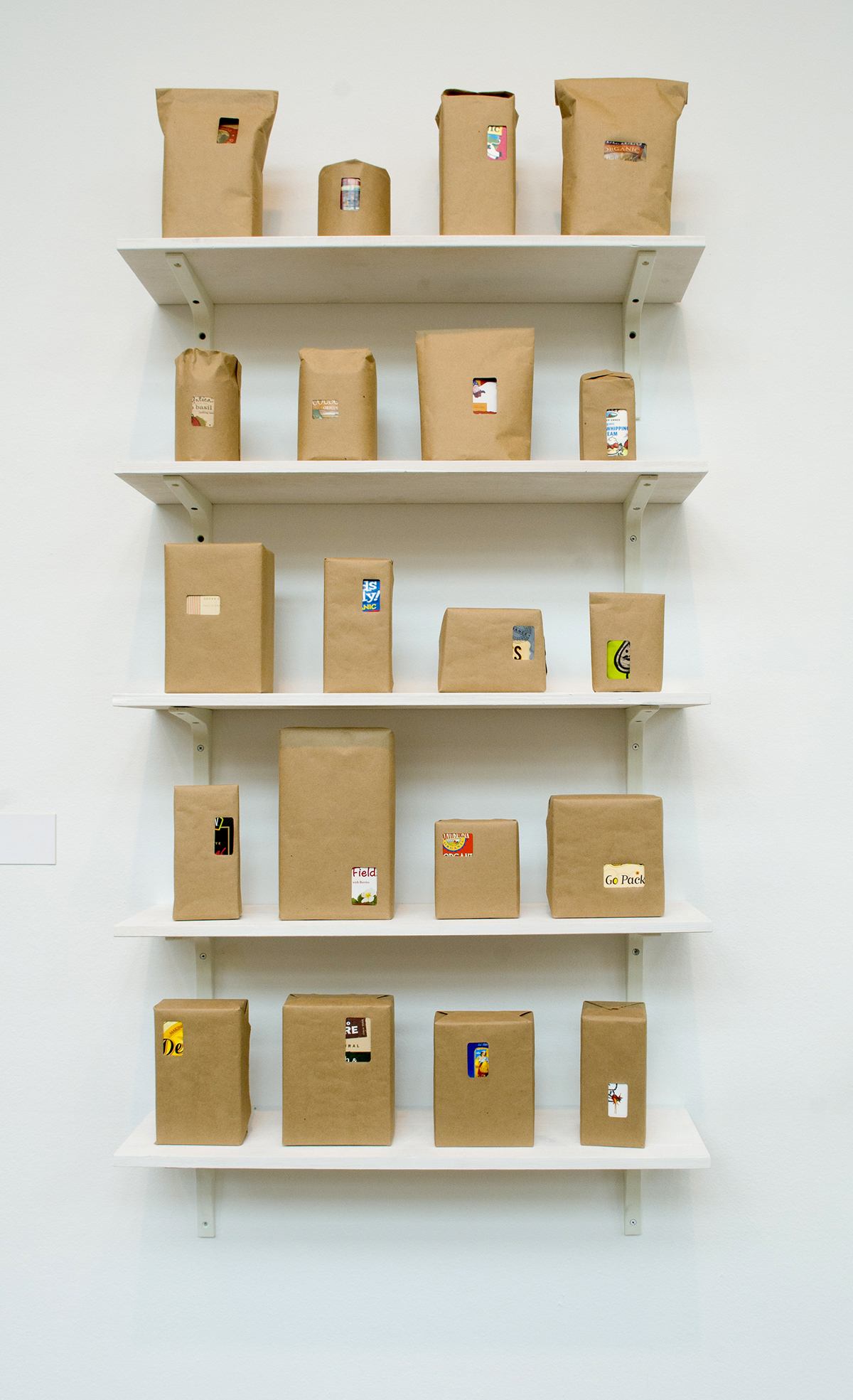 next installation Exhibition  organic food packaging repackage Next 2013 corcoran