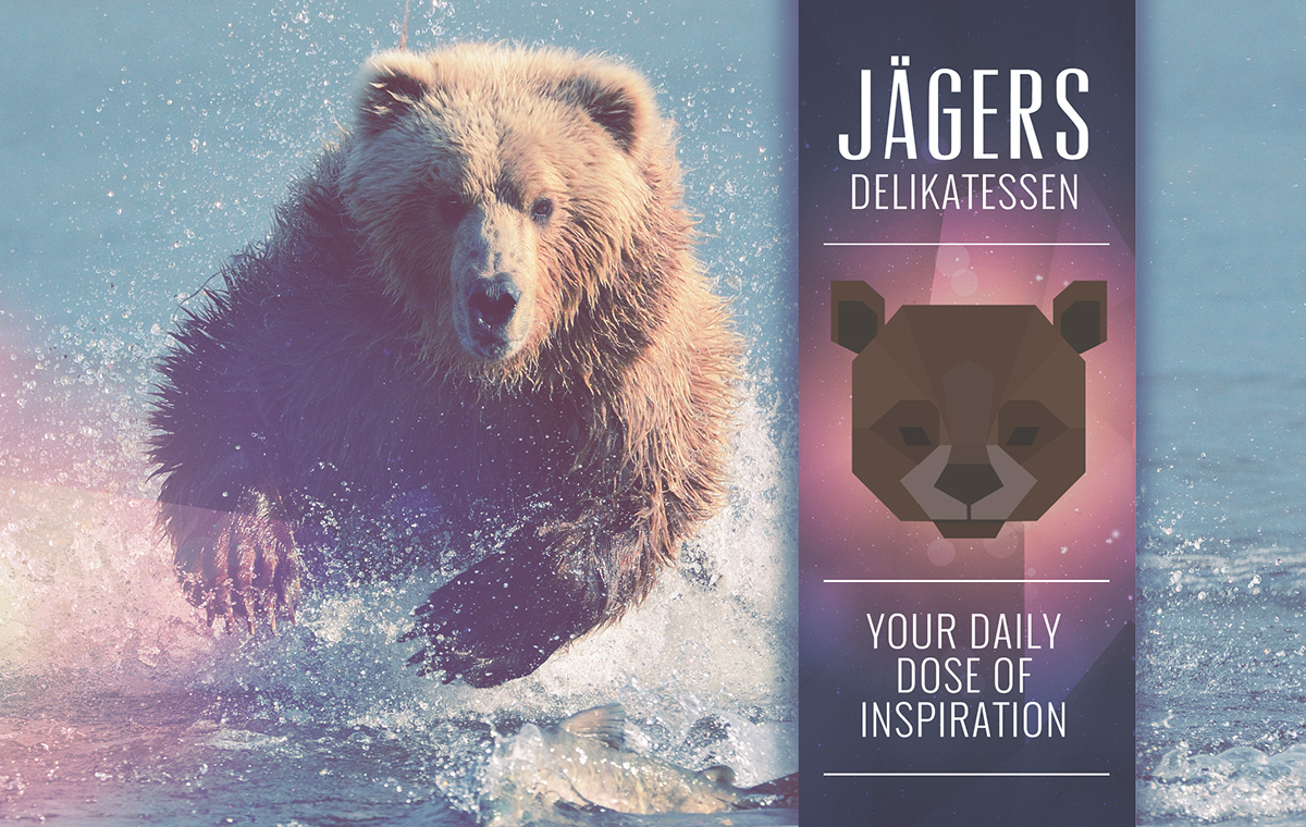 Jaeger delikatessen deli dose inspiration MOKOST dresden bear FOX falcon animals Website design motion graphics