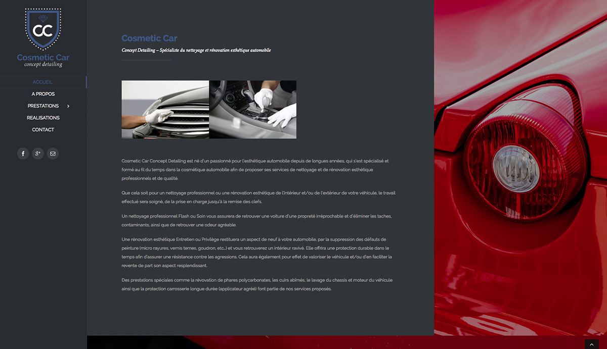 cosmetic-car Webdesign Site-Internet cleaning car detailing renovation nettoyage