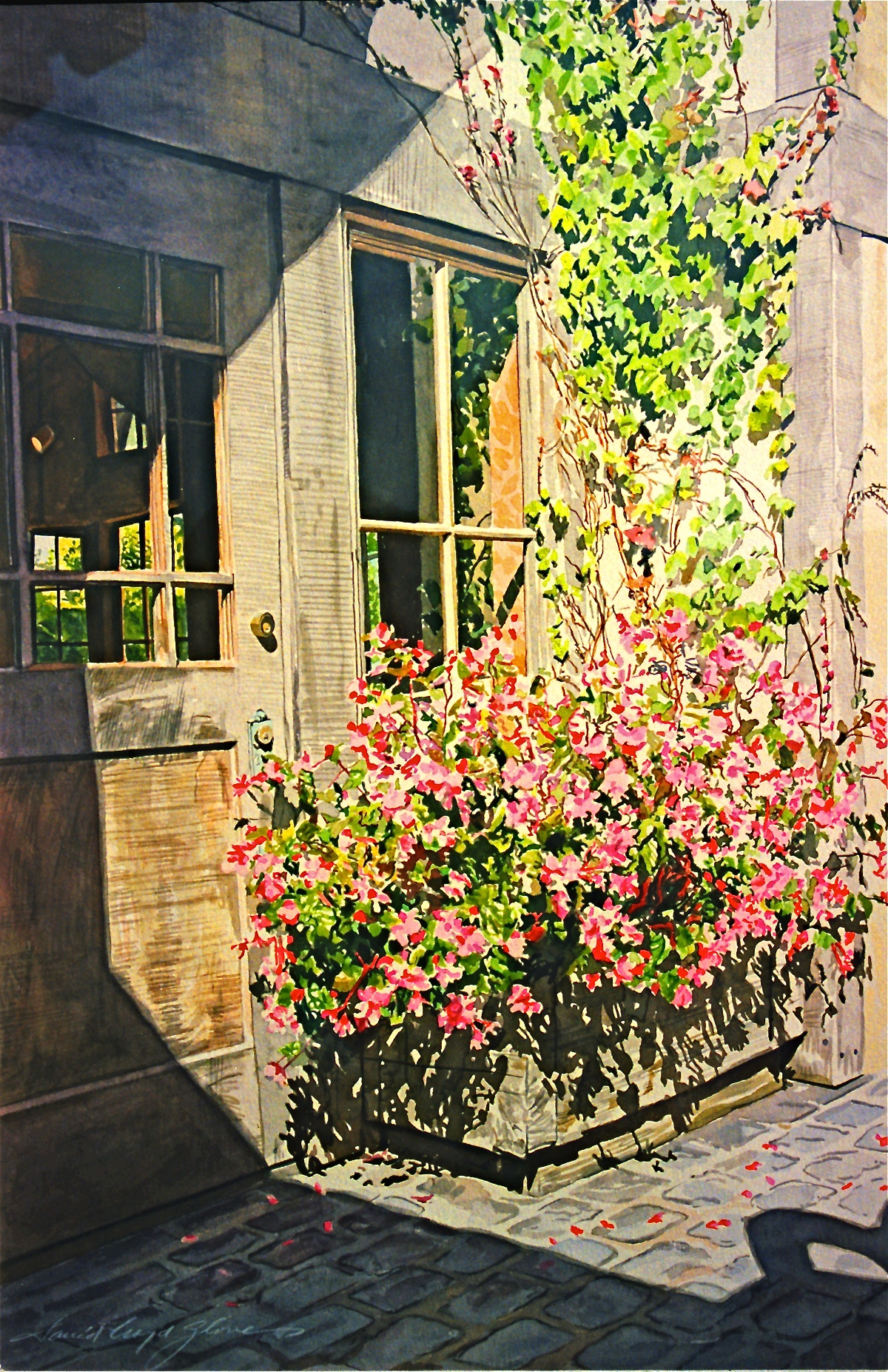 Adobe Portfolio watercolor impressionist Landscape still life gardens scenery