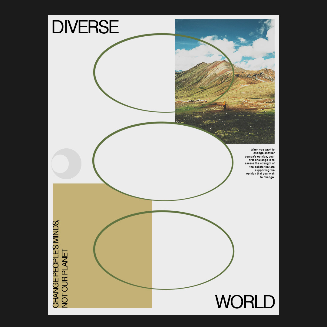 posters series design world care diverse