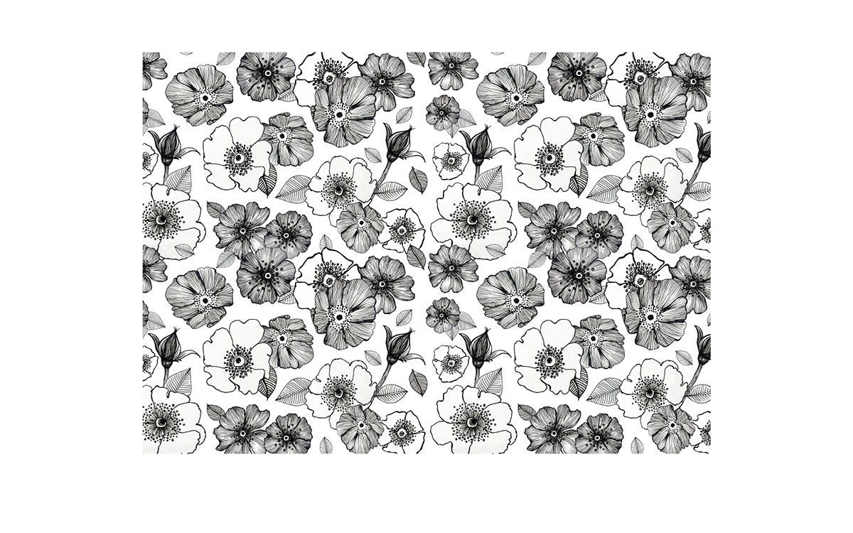 plants pattern pattern design  textile design  Drawing 
