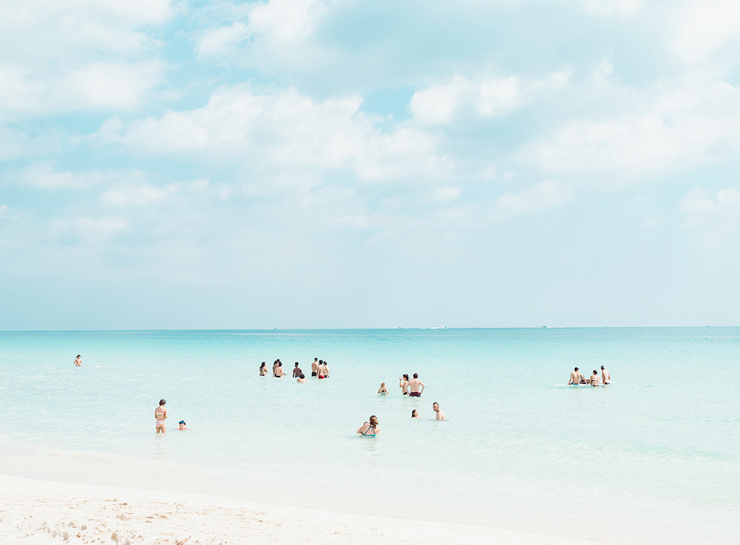 miami south beach florida bikini woman cabana minimalist minimal Ocean