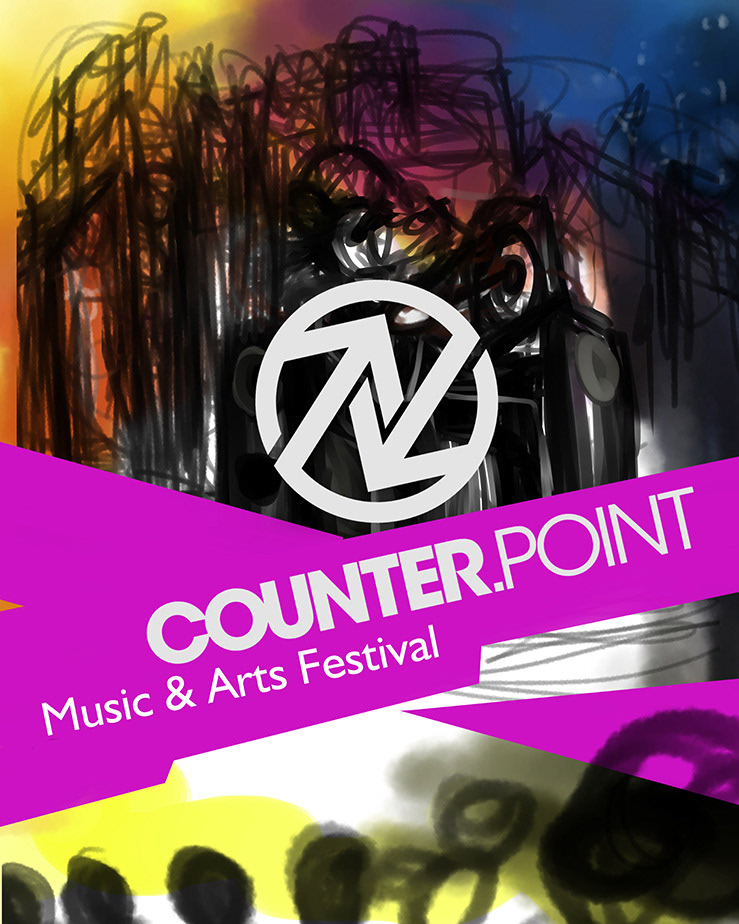 Ilustração creative strong criativo desenho poster counter point arts Musical festival