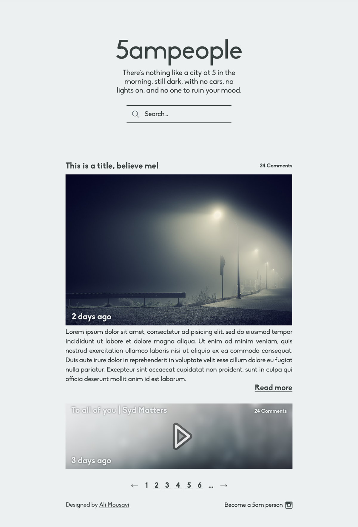 5ampeople Blog weblog Mockup