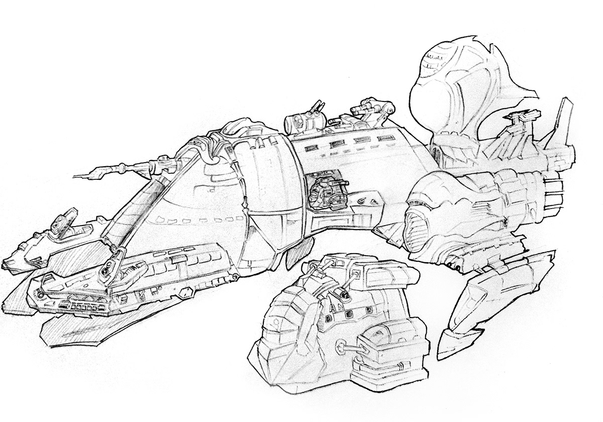 concept art Battleships tanks Transport