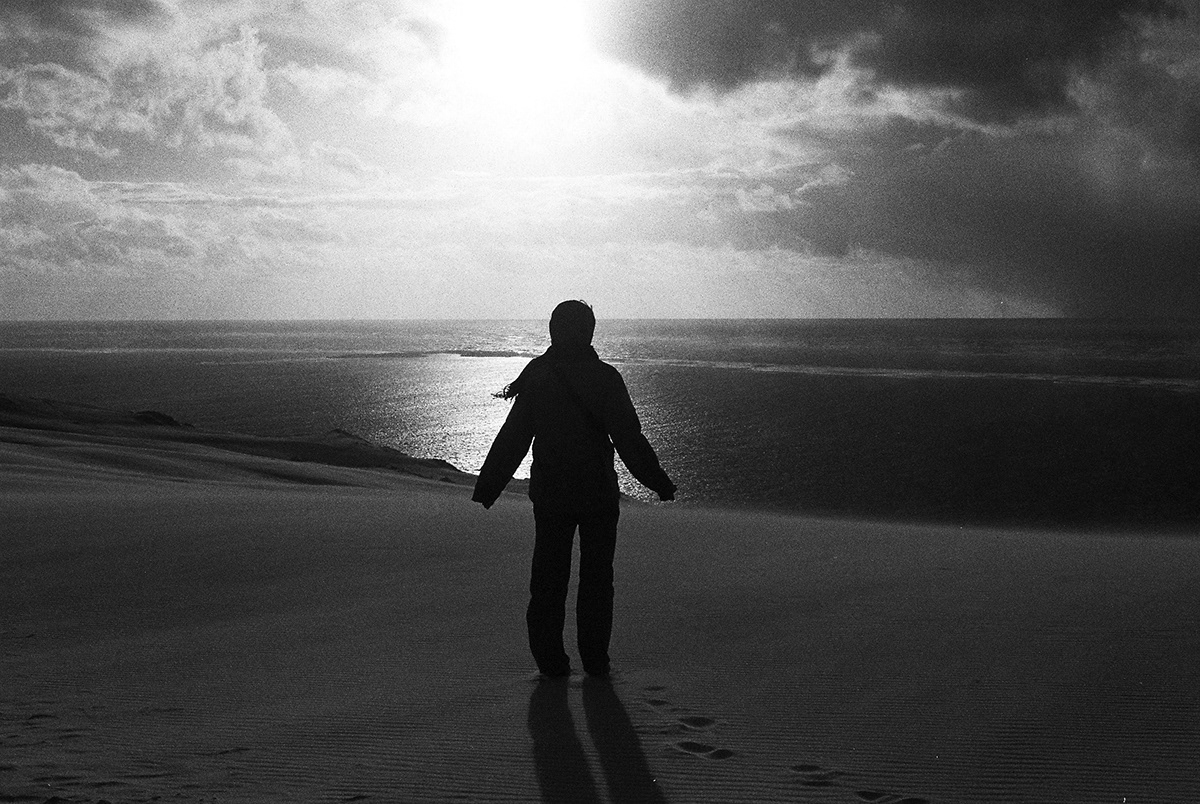 black and white Photography  portrait desert dune analog film photography woman Film Camera 35mm