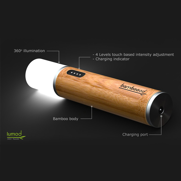 bamboo bambooed torch light led