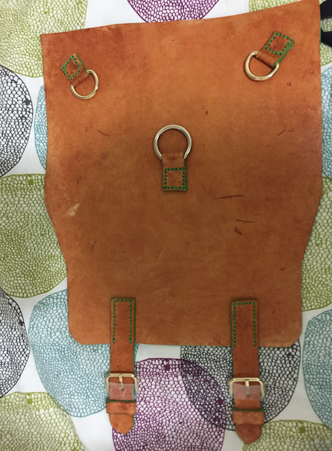 Molded backpack veg tan leather Cambridge Satchel