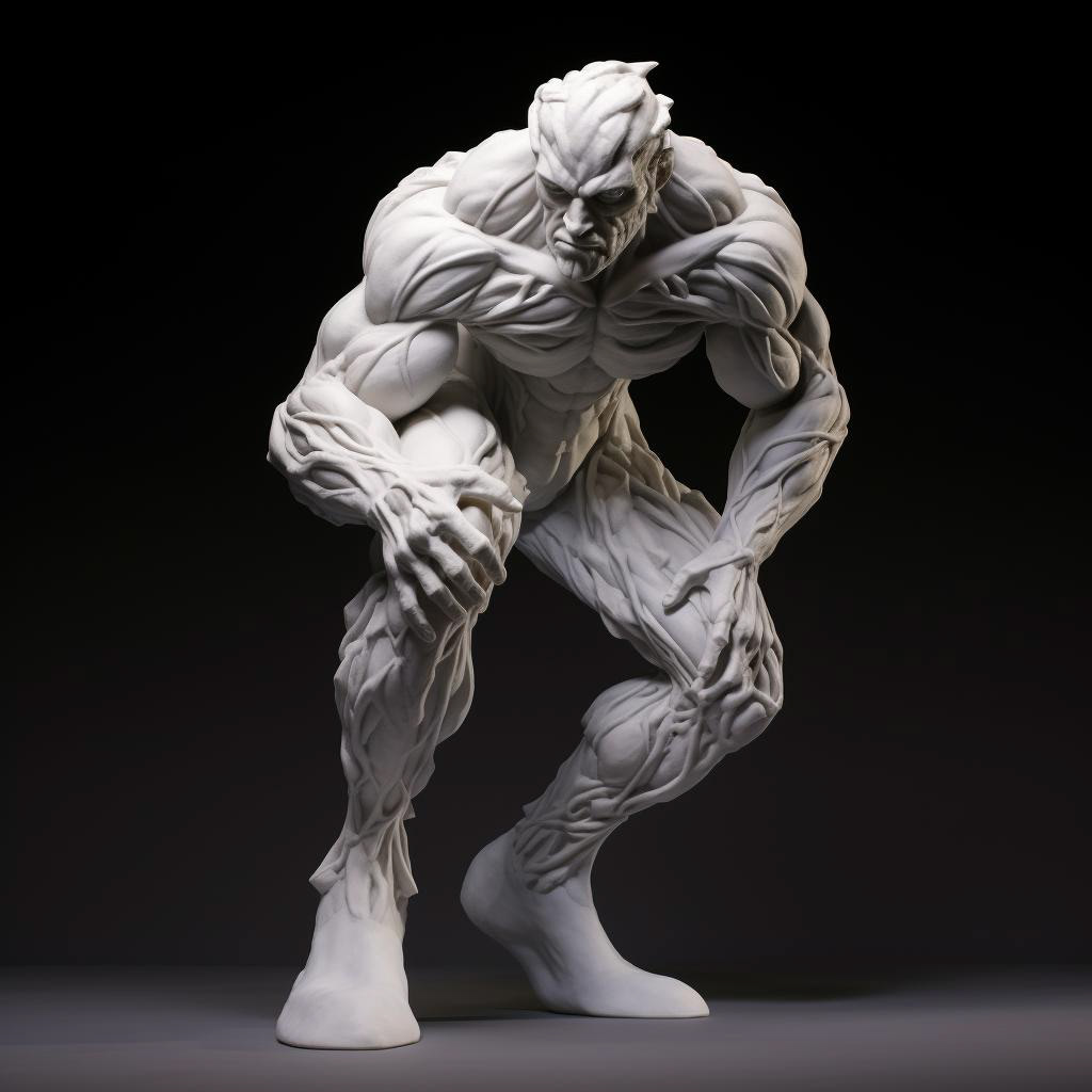 human sculpture Marble muscular anatomy Drawing  sketch medical illustration Digital Art  legs