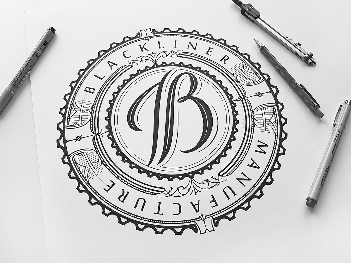 HAND LETTERING Handlettering Custom Lettering lettering type letters monogram capital letter vintage ink type design sketchbook sketch