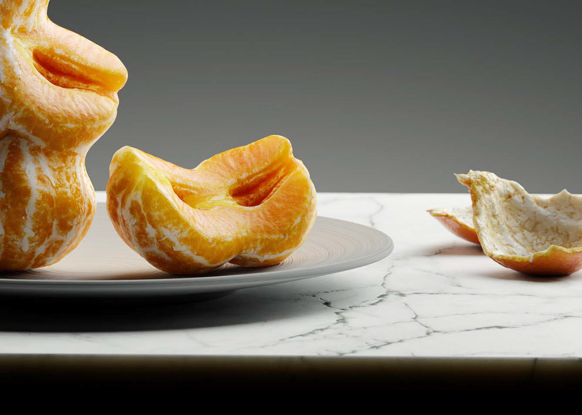 apple art design Fruit FruitDesign gmos sculpture strawberry tangerine