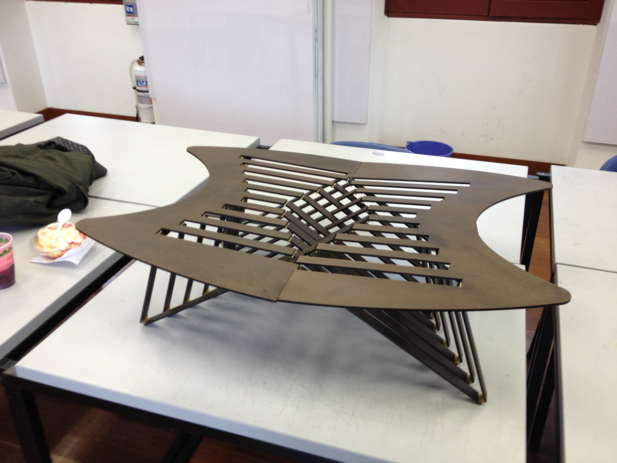 mesa plegadura geometria Rising Table robert van embricqs