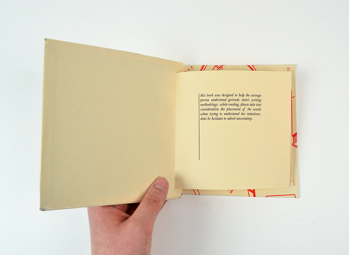 book design Anthology gertrude stein
