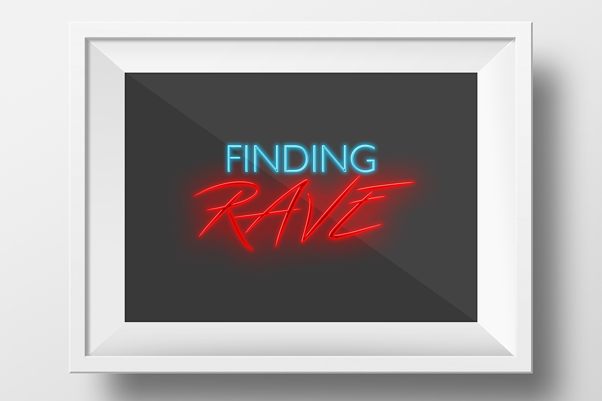 logo branding  finding rave music Events