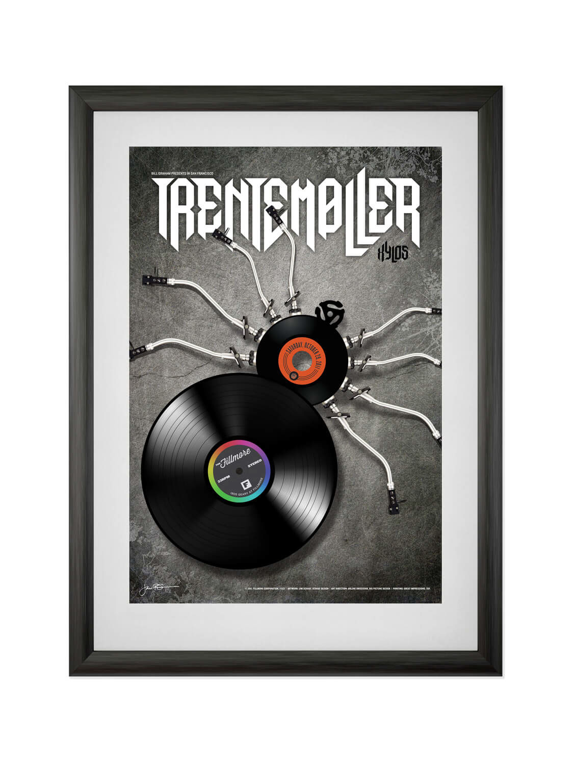 Fillmore san francisco Trentemoller Trentemøller poster Halloween concert poster Album record vinyl turntable custom type techno
