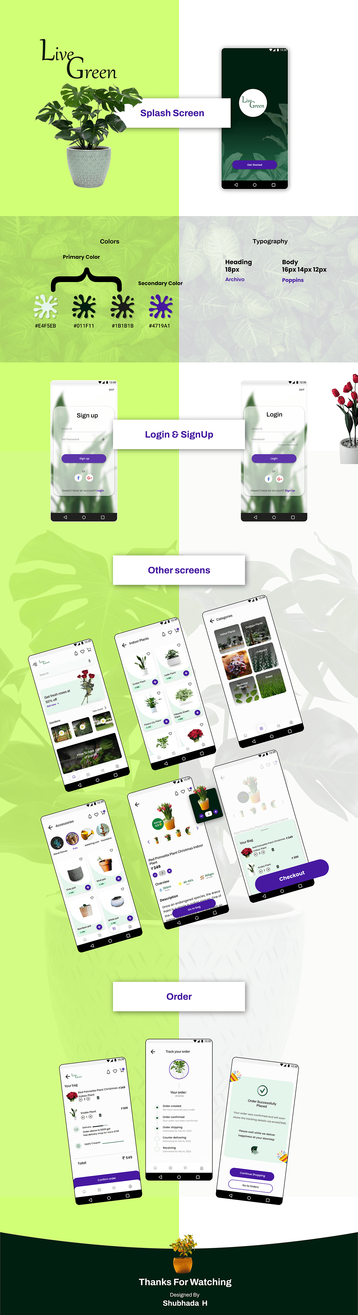 Plant Plant app Plant app design plant ui design plant ux ux/ui plants app Web Design  online plants Phone App