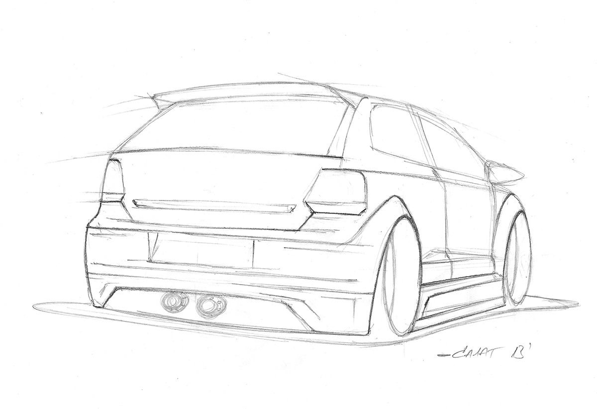 design automotive   car tuning sketch