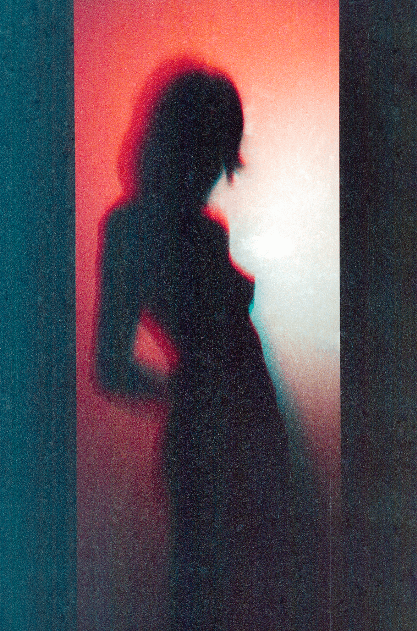 35mm Film   neon portrait Silhouette