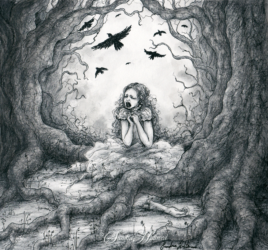 forest mystique fairy tales story book Melancholy ink pencil Tree  ghost Love romantic paranoia delirium Whisper