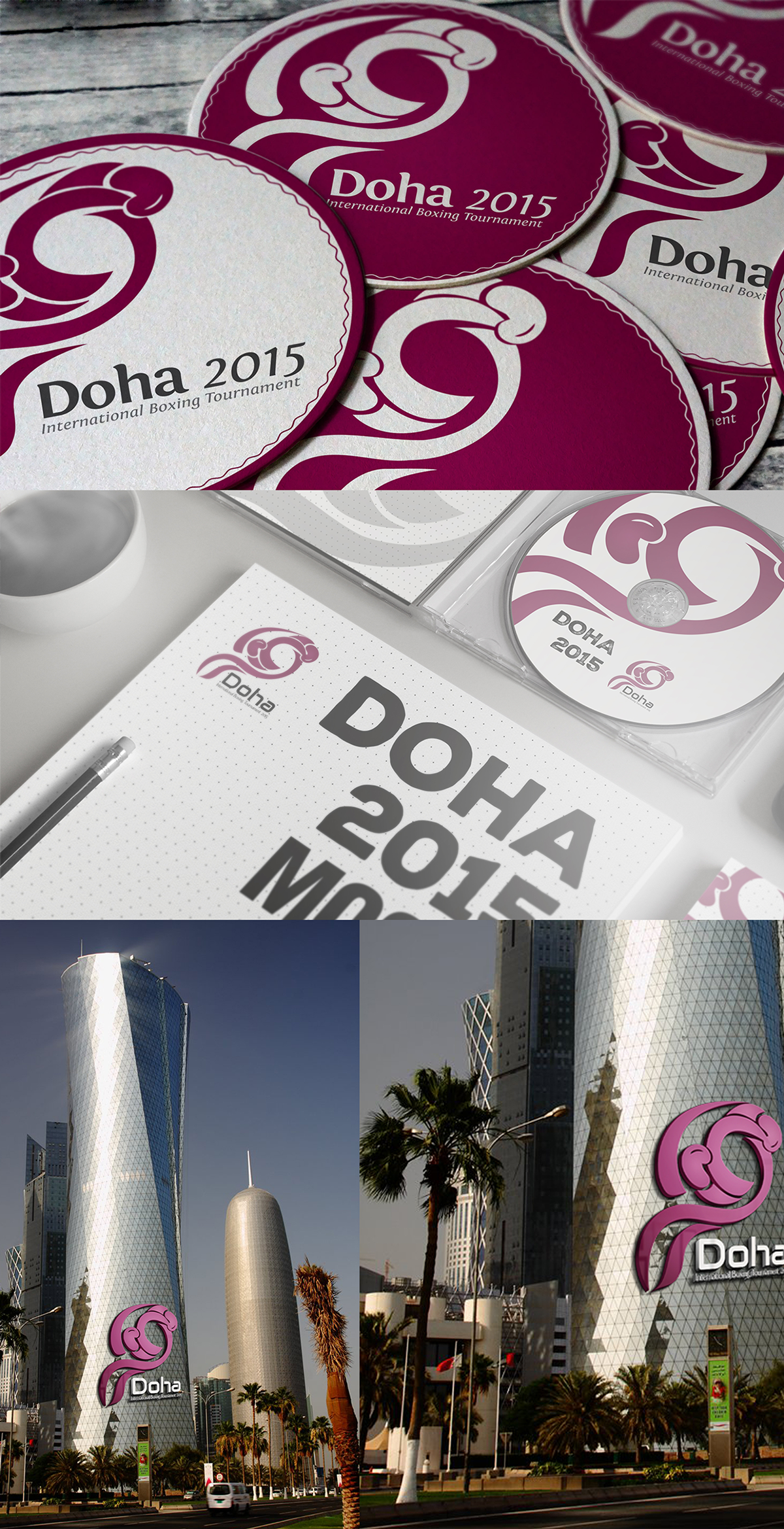 logo doha Tournament champion sport Boxing gloves training Qatar doha Doha International boxing Tournament 2015 At Doha - Qatar Tournament International