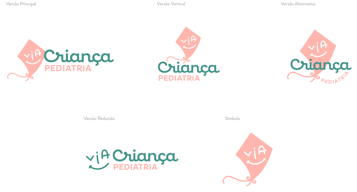 branding  design brand identity Pediatric pediatria marca Kite children