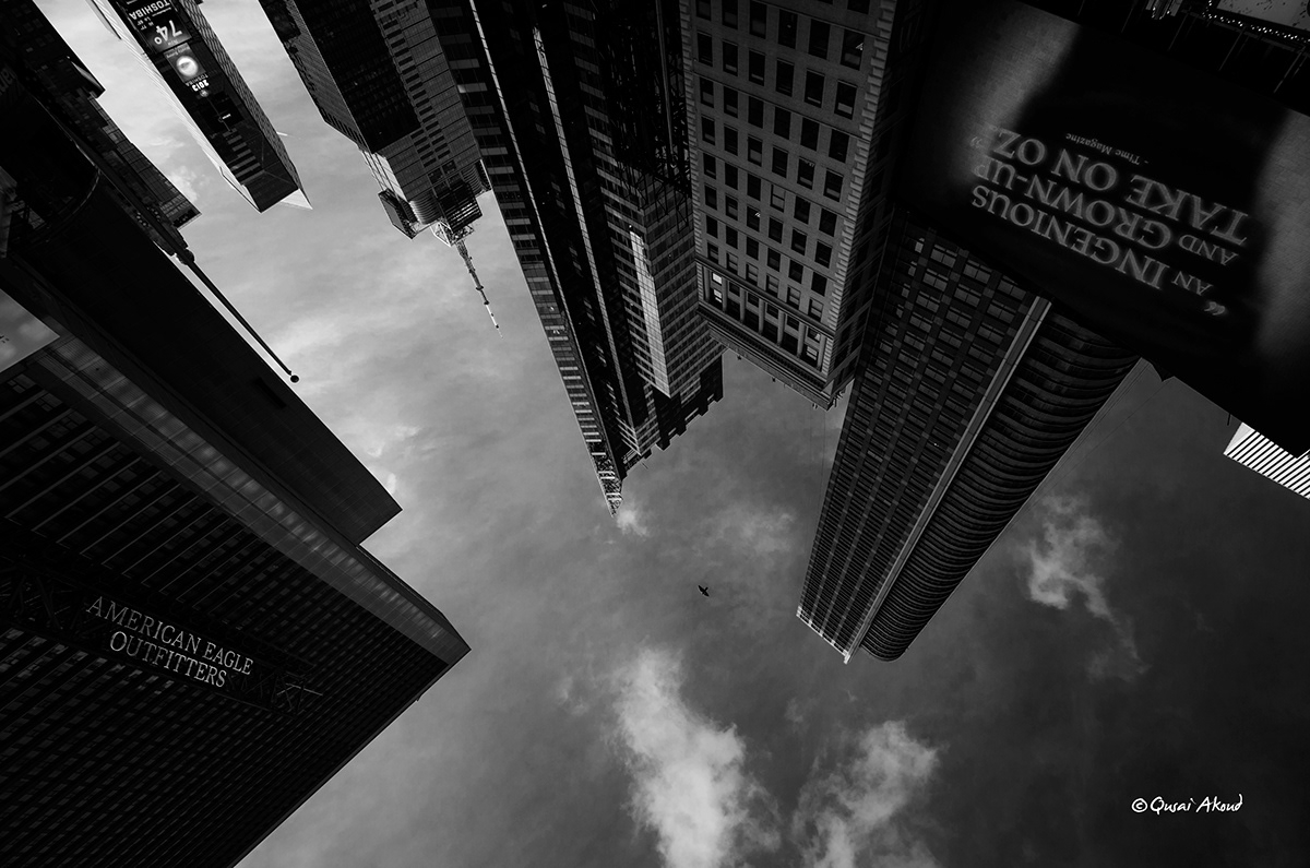 New York nyc NY black and white Landscape skyscrapers